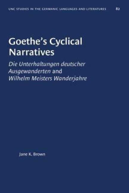 Produktbild: Goethe's Cyclical Narratives