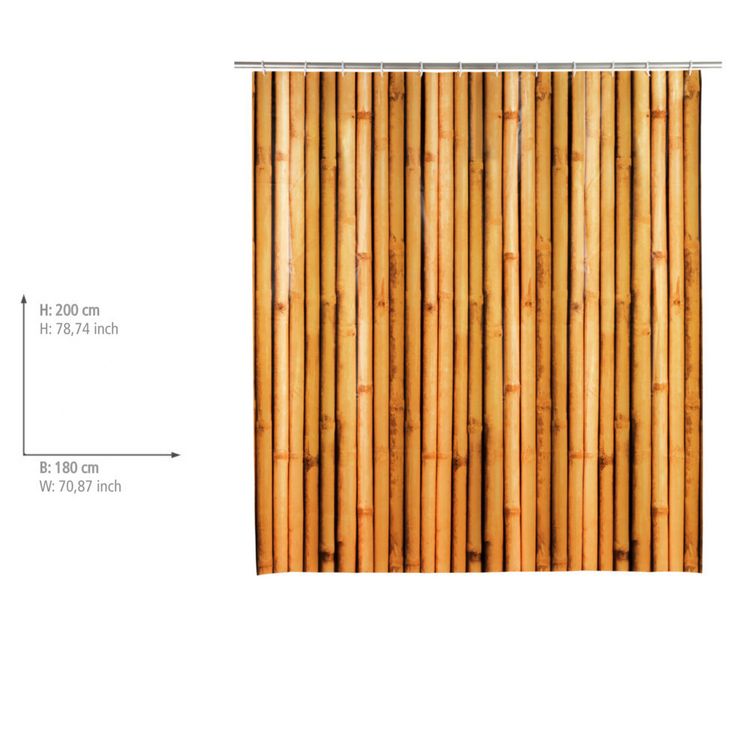 Produktbild: Duschvorhang Mod. Bambusa, 180 x 200 cm