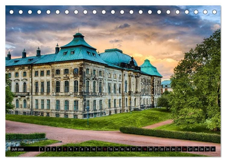 Produktbild: WUNDERVOLLES DRESDEN (Tischkalender 2026 DIN A5 quer), CALVENDO Monatskalender