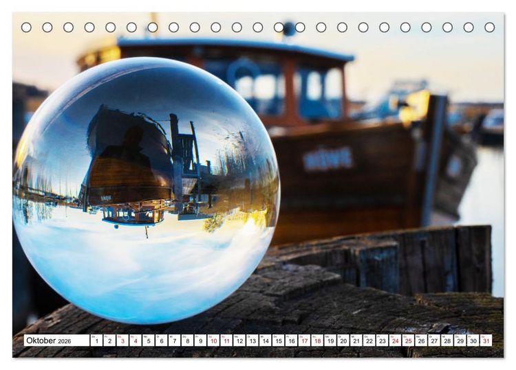 Produktbild: Lensball-Fotografie am Meer (Tischkalender 2026 DIN A5 quer), CALVENDO Monatskalender