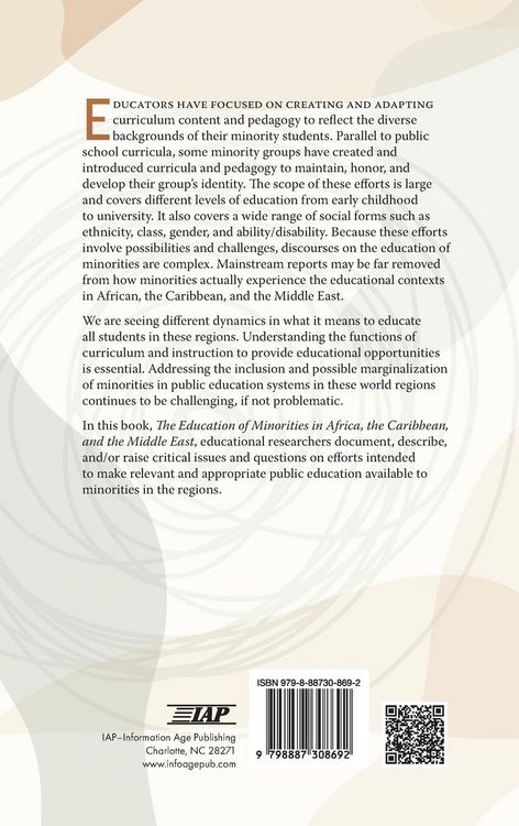 Produktbild: The Education of Minorities in Africa, the Caribbean, and the Middle East