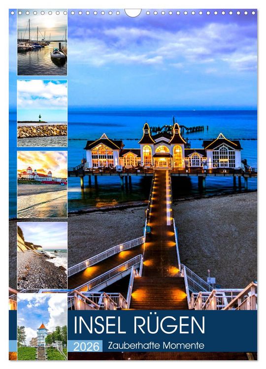 Produktbild: INSEL R&Uuml;GEN - Zauberhafte Momente (Wandkalender 2026 DIN A3 hoch), CALVENDO Monatskalender