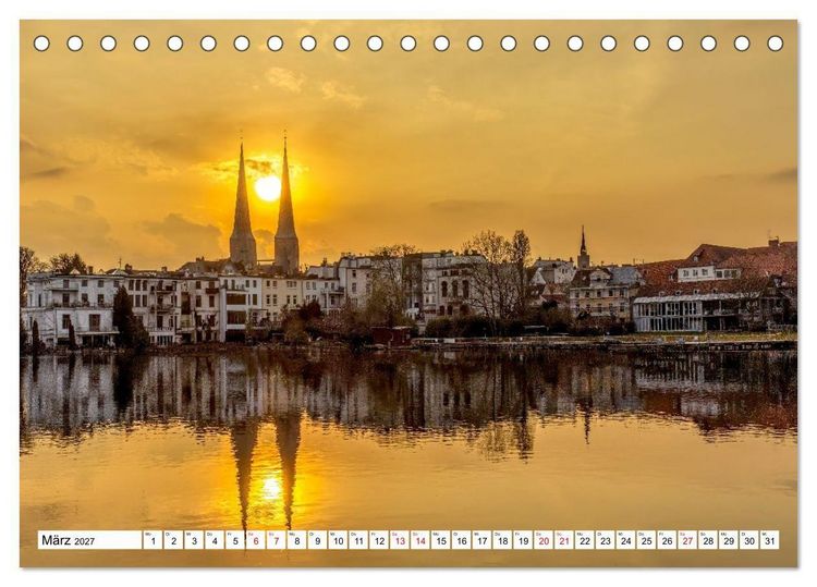 Produktbild: L&uuml;beck &ndash; Poetische Ansichten (Tischkalender 2027 DIN A5 quer), CALVENDO Monatskalender
