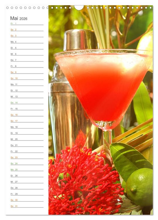 Produktbild: Tropical Cocktails - Erfrischend und fruchtig (Wandkalender 2026 DIN A3 hoch), CALVENDO Monatskalender