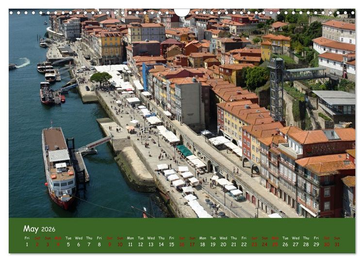 Produktbild: Colorful Porto (Wall Calendar 2026 DIN A3 landscape), CALVENDO 12 Month Wall Calendar