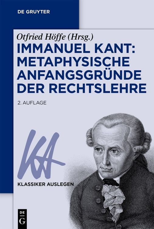 Produktbild: Immanuel Kant: Metaphysische Anfangsgr&uuml;nde der Rechtslehre