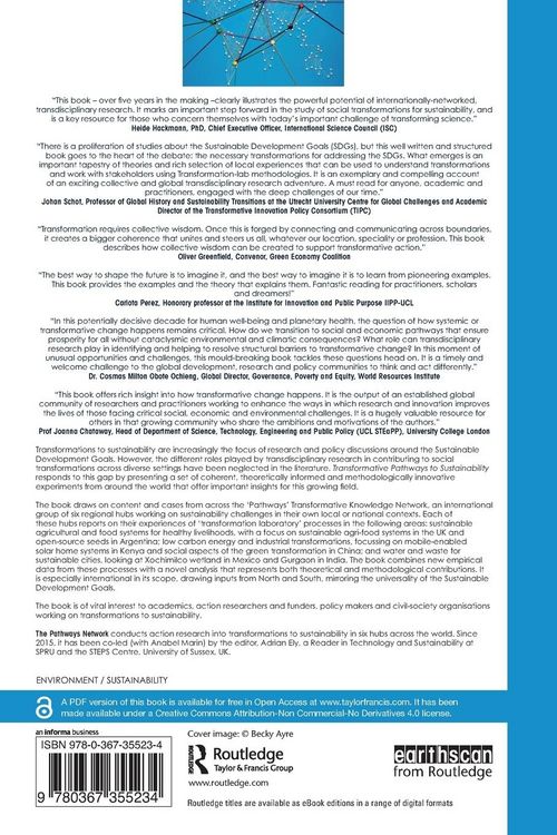 Produktbild: Transformative Pathways to Sustainability