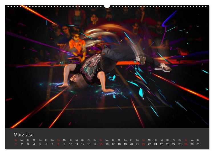 Produktbild: Break Dance B-boys & B-girls (Wandkalender 2026 DIN A2 quer), CALVENDO Monatskalender