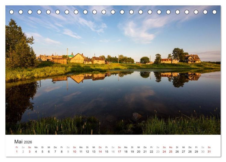 Produktbild: Russlands Norden 2026 (Tischkalender 2026 DIN A5 quer), CALVENDO Monatskalender