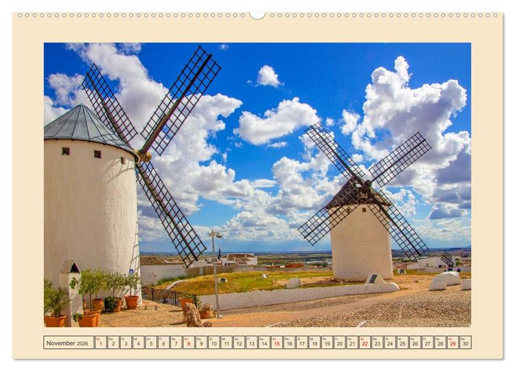 Produktbild: Kastilien - La Mancha (hochwertiger Premium Wandkalender 2026 DIN A2 quer), Kunstdruck in Hochglanz