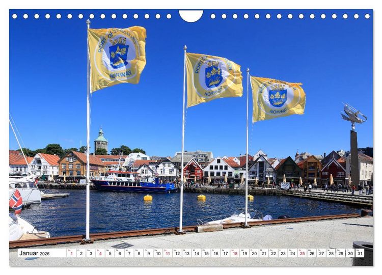 Produktbild: Sommer in Stavanger vom Frankfurter Taxifahrer Petrus Bodenstaff (Wandkalender 2026 DIN A4 quer), CALVENDO Monatskalender