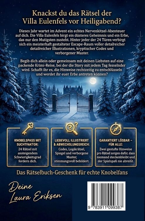 Produktbild: Escape Room Adventskalender - Das Verm&auml;chtnis der Villa Eulenfels