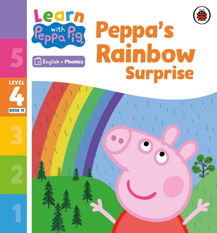 Produktbild: Learn with Peppa Phonics Level 4 Book 19 - Peppa's Rainbow Surprise (Phonics Reader)