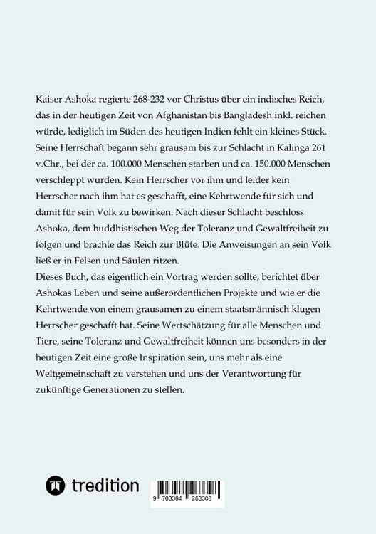 Produktbild: Mut zur Kehrtwende - die Gr&ouml;&szlig;e von Kaiser Ashoka