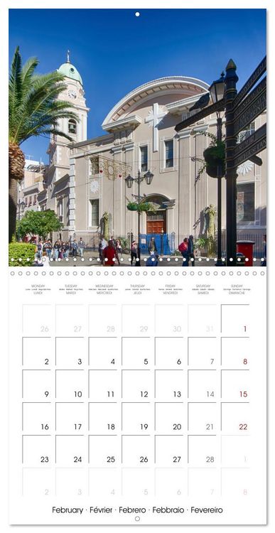 Produktbild: Gibraltar - Where Britain borders Spain (Wall Calendar 2026 12 &times; 12 Inch) CALVENDO 12 Month Wall Calendar