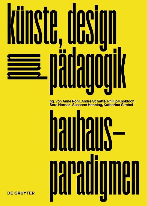 Produktbild: Bauhaus-paradigmen