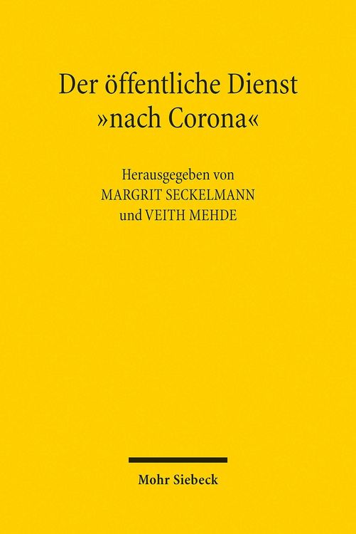 Produktbild: Der &ouml;ffentliche Dienst 'nach Corona'
