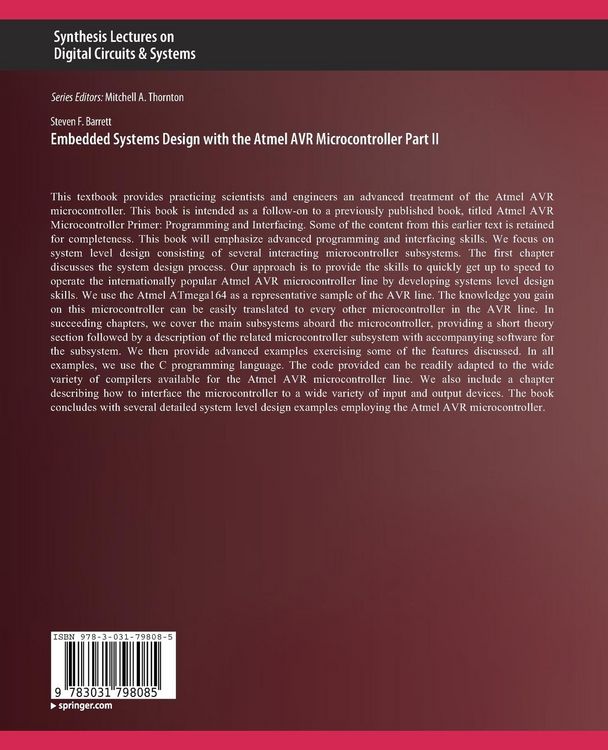 Produktbild: Embedded System Design with the Atmel AVR Microcontroller II