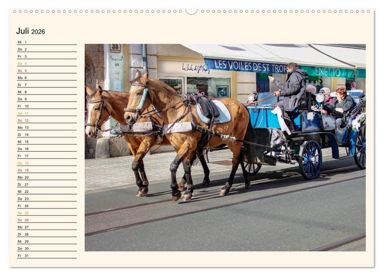Produktbild: Pferdekutschen - Vorg&auml;nger des Automobils (Wandkalender 2026 DIN A2 quer), CALVENDO Monatskalender