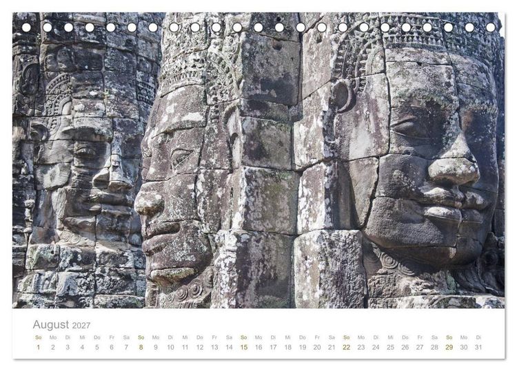 Produktbild: Geheimnisvolles Indochina Kambodscha, Laos, Vietnam (Tischkalender 2027 DIN A5 quer), CALVENDO Monatskalender