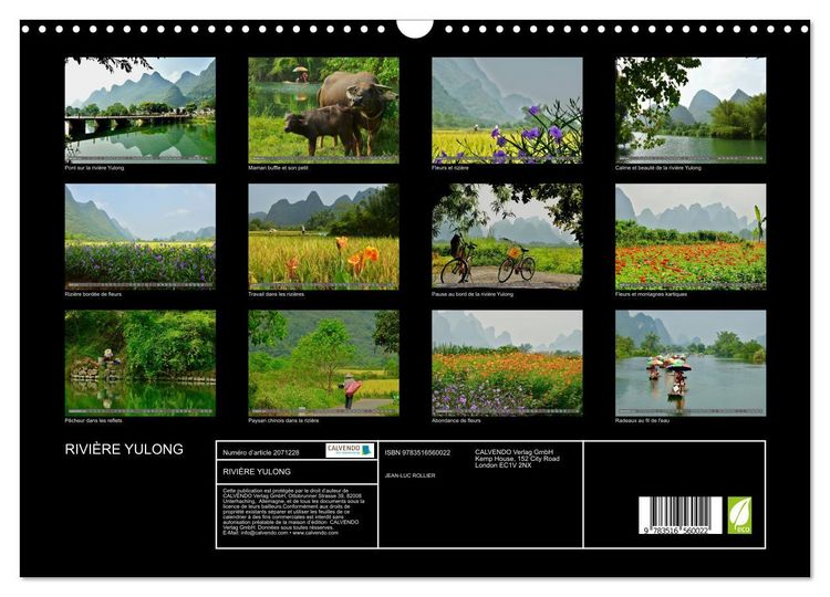 Produktbild: RIVI&Egrave;RE YULONG (Calendrier mural 2026 DIN A3 vertical), CALVENDO calendrier mensuel