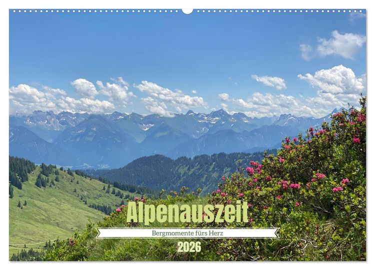 Produktbild: Alpenauszeit - Bergmomente f&uuml;rs Herz (Wandkalender 2026 DIN A2 quer), CALVENDO Monatskalender