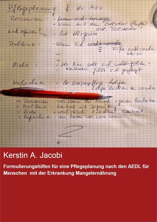 Produktbild: Formulierungshilfen f&uuml;r eine Pflegeplanung nach den AEDL f&uuml;r Menschen mit der Erkrankung Mangelern&auml;hrung