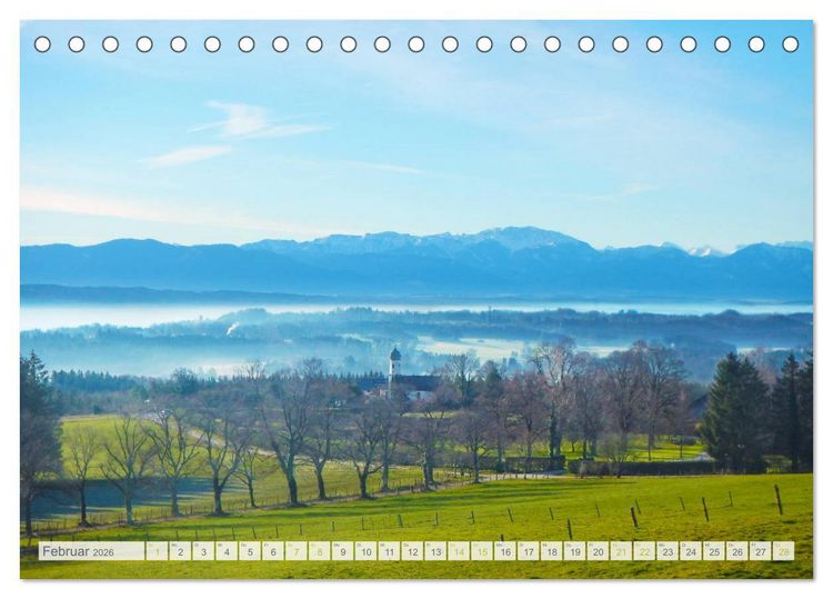 Produktbild: Wundersch&ouml;nes Oberbayern (Tischkalender 2026 DIN A5 quer), CALVENDO Monatskalender