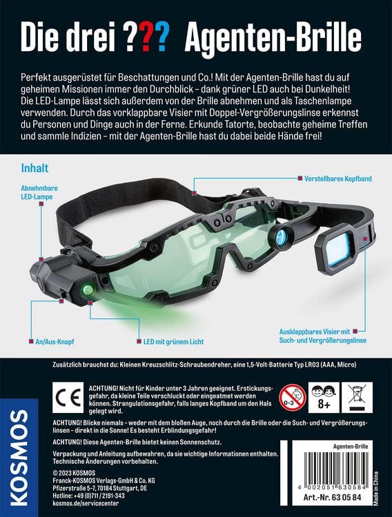 Produktbild: Die drei ??? Agentenbrille