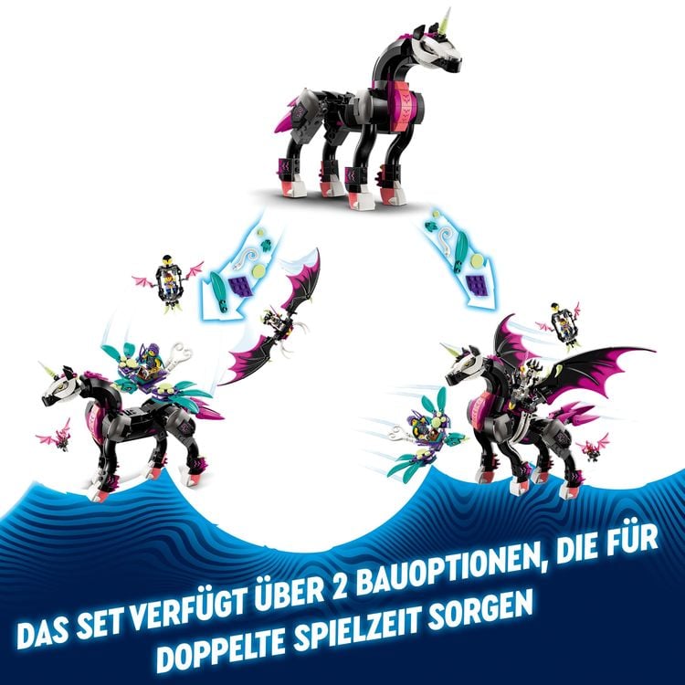 LEGO DREAMZzz 71457 Pegasus Set, baue ein Pferde-Spielzeug auf 2 Arten