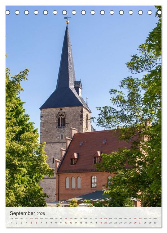 Produktbild: Martin Luther. Town of Lutherstadt Eisleben - hometown of the great Reformer (Desk Calendar 2026 DIN A5 portrait), CALVENDO 12 Month DeskCalendar