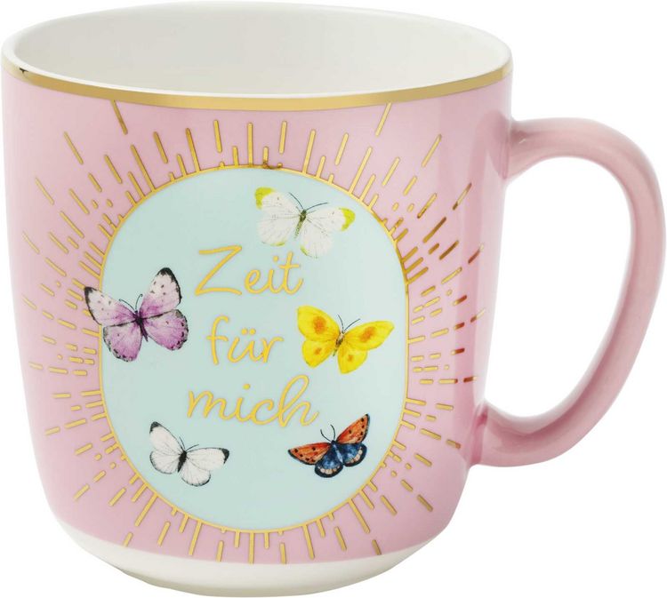 Produktbild: Bl&uuml;tentr&auml;ume Kaffeebecher "Zeit f&uuml;r mich", 350 ml