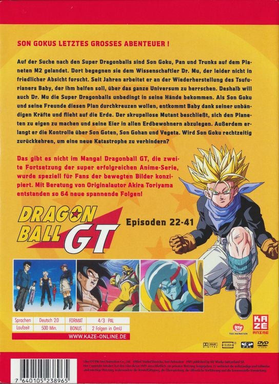 Produktbild: Dragonball GT - Box 2/Episode 22-41 [4 DVDs]