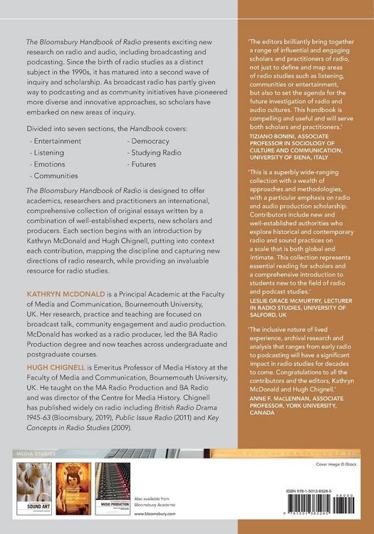 Produktbild: The Bloomsbury Handbook of Radio