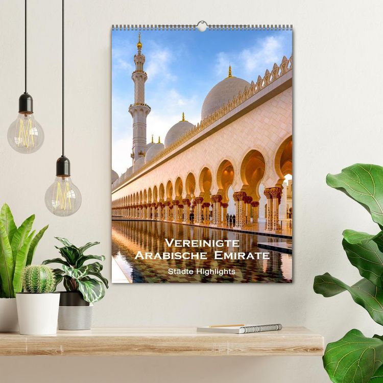 Produktbild: Vereinigte Arabische Emirate - St&auml;dte Highlights (Wandkalender 2026 DIN A2 hoch), CALVENDO Monatskalender