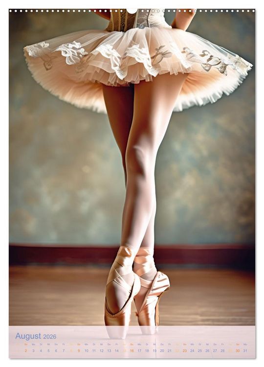 Produktbild: Mit Tutu und Spitzenschuhen Impressionen aus dem Ballett (Wandkalender 2026 DIN A2 hoch), CALVENDO Monatskalender