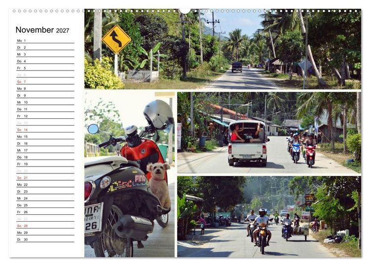 Produktbild: Das bunte Leben in Thailand (Wandkalender 2027 DIN A2 quer), CALVENDO Monatskalender