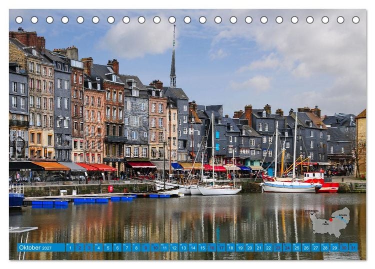 Produktbild: Die K&uuml;sten der Normandie vom Mont Saint-Michel bis &Eacute;tretat (Tischkalender 2027 DIN A5 quer), CALVENDO Monatskalender