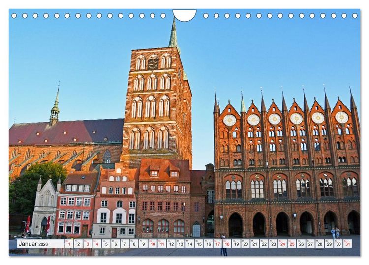 Produktbild: Stralsund, die wundersch&ouml;ne Hansestadt am Strelasund (Wandkalender 2026 DIN A4 quer), CALVENDO Monatskalender