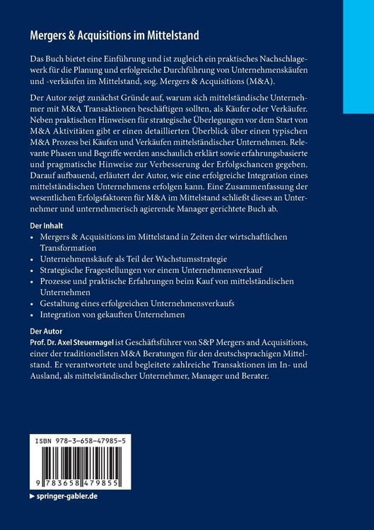 Produktbild: Mergers & Acquisitions im Mittelstand