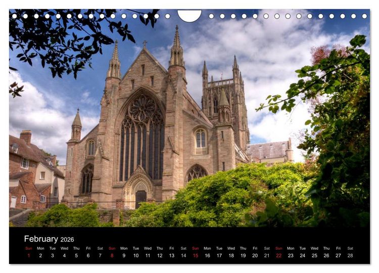 Produktbild: Anglican Cathedrals (Wall Calendar 2026 DIN A4 landscape), CALVENDO 12 Month Wall Calendar
