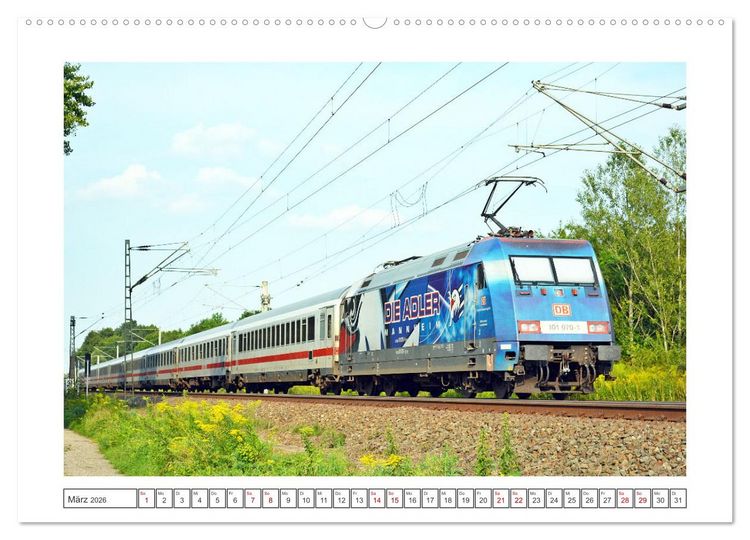Produktbild: Die Baureihe 101 der Deutschen Bahn (hochwertiger Premium Wandkalender 2026 DIN A2 quer), Kunstdruck in Hochglanz