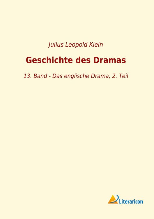 Produktbild: Geschichte des Dramas