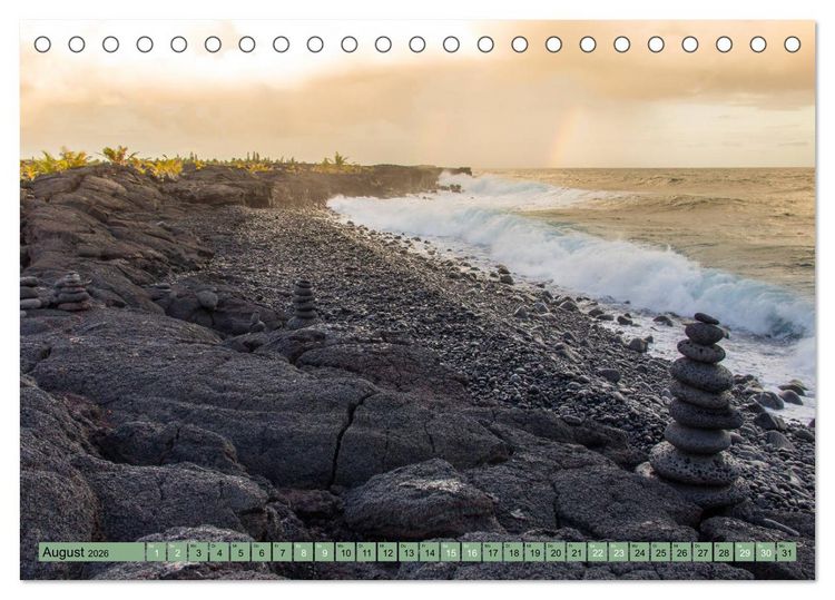Produktbild: Big Island - Reise in eine unvergessliche Welt (Tischkalender 2026 DIN A5 quer), CALVENDO Monatskalender
