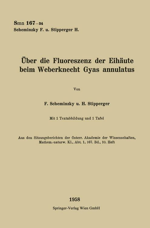 Produktbild: &Uuml;ber die Fluoreszenz der Eih&auml;ute beim Weberknecht Gyas annulatus