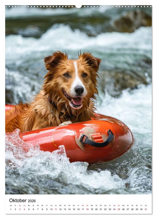 Produktbild: Hunde haben Spa&szlig; (Wandkalender 2026 DIN A2 hoch), CALVENDO Monatskalender