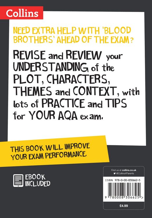 Produktbild: Blood Brothers: AQA GCSE 9-1 Grade English Literature Text Guide