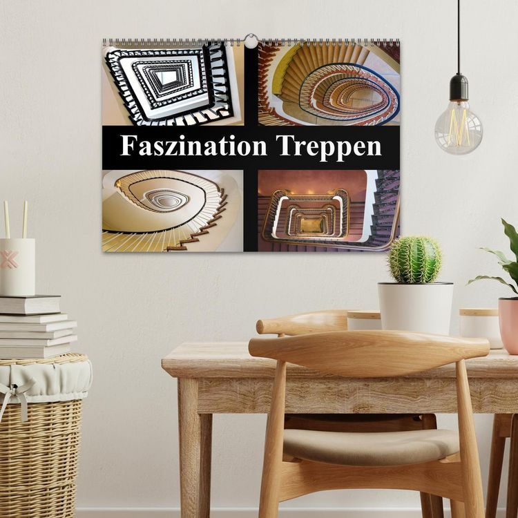 Produktbild: Faszination Treppen (Wandkalender 2026 DIN A3 quer), CALVENDO Monatskalender