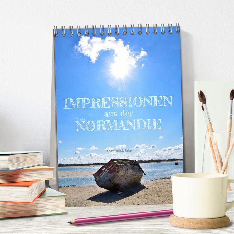 Produktbild: Impressionen aus der Normandie (Tischkalender 2026 DIN A5 hoch), CALVENDO Monatskalender