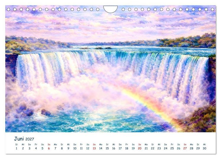 Produktbild: Reisetr&auml;ume Traumreisen. Die sch&ouml;nsten Reiseziele der Welt in Watercolor (Wandkalender 2027 DIN A4 quer), CALVENDO Monatskalender
